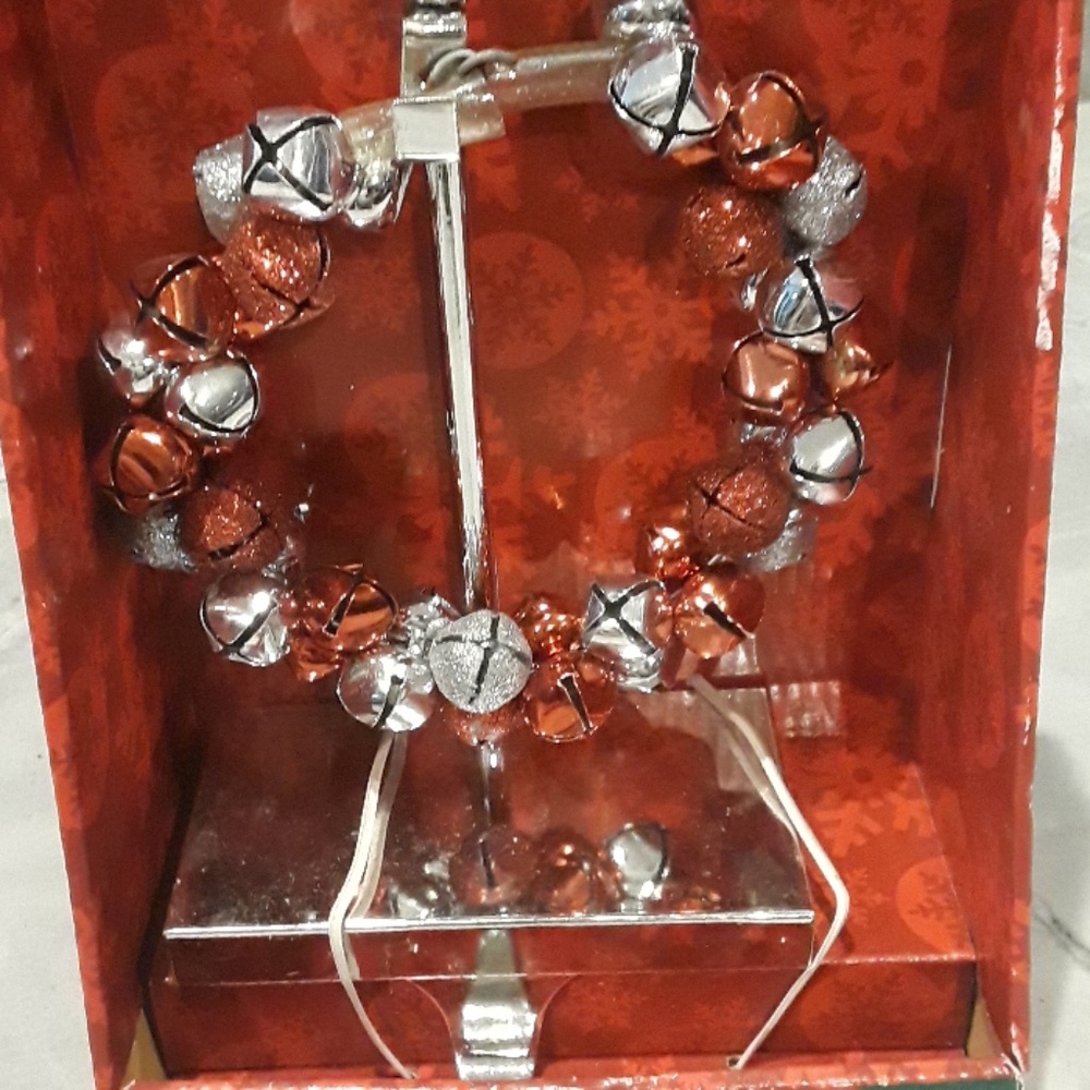 Jingle Bell Stocking Hanger New